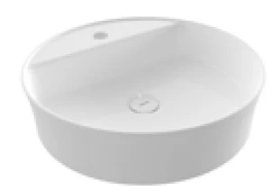 Bocchi Sottile Slim Line 45 cm Yuvarlak Batarya Banklı Lavabo 1599-001-0126 Beyaz ürün görseli 1