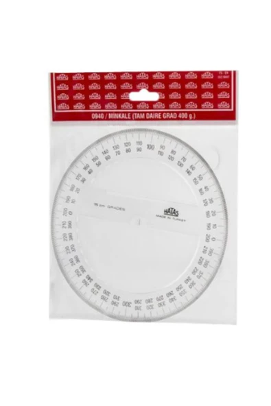 0940 Minkale 360 Derece Tam Daire Gradlı 15 Cm 400 Grad ürün görseli 1