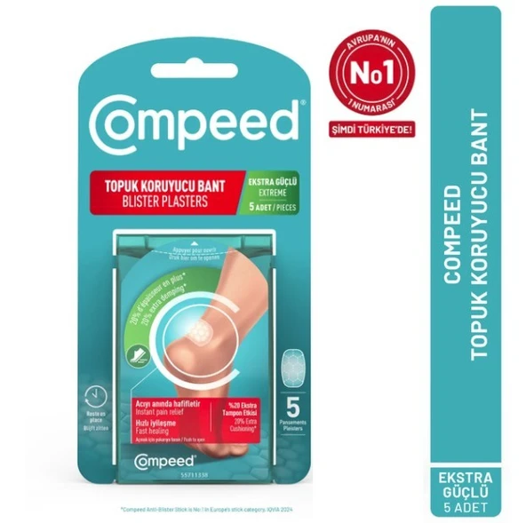 Compeed Topuk Koruyucu Bant Extra Güçlü 5'li ürün görseli 1