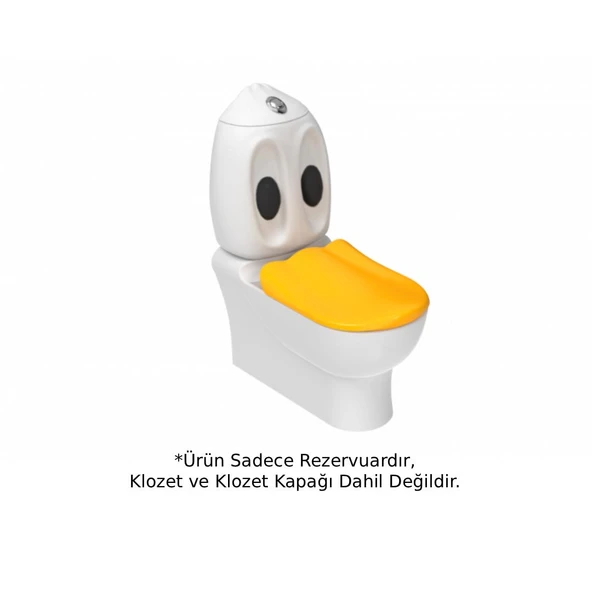 Creavit DC400 Ducky Rezervuar Beyaz - Resim 2