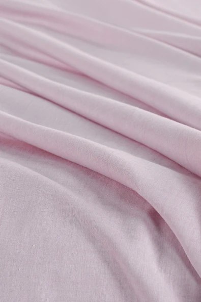 Karden Flower Solid Pamuklu Çift Kişilik Nevresim Seti - Pembe - Resim 3