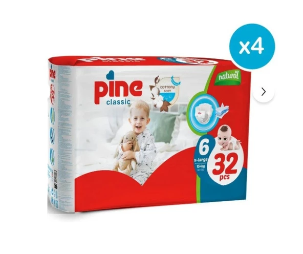 Pine Uraymed Classic X-Large (15 Kg) 128 Adet Bebek BEZI(4X32) ürün görseli 1