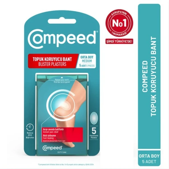 Compeed Topuk Koruyucu Bant Orta Boy 5'li ürün görseli 1