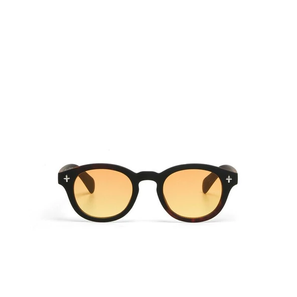 Okkia Milano Unisex Güneş GözlüğüSiyah Havana / Lens : Sarı ürün görseli 1