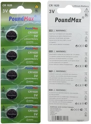PoundMax 5 adet 1620 (CR1620,DL1620) 3V düğme pil ürün görseli 1
