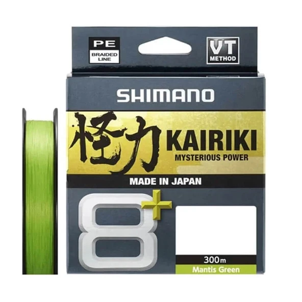 Shimano Kairiki 8 + Plus 300m Mantis Green İp Misina ürün görseli 1