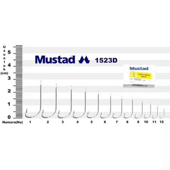 Mustad 1523 Olta İğnesi 100 Adet - Resim 2