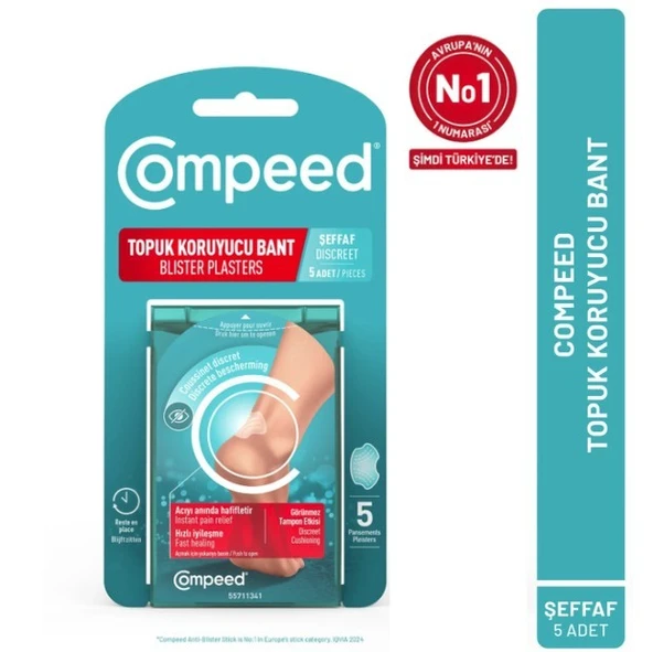 Compeed Topuk Koruyucu Bant Şeffaf 5'li ürün görseli 1