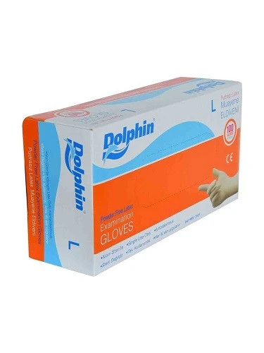 DOLPHİN LATEX PUDRASIZ (L) ELDİVEN  100 'LÜ ürün görseli 1