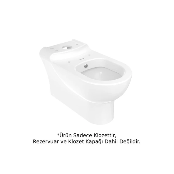 Creavit DC360 Ducky Duvara Dayalı Klozet Beyaz ürün görseli 1