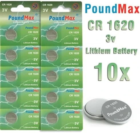 10 x PoundMax 1620 CR1620 DL1620 3V Lityum Madeni Para Pilleri ürün görseli 1