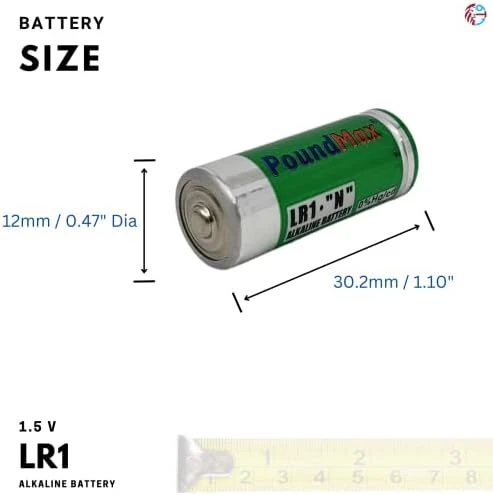 PoundMax 5 adet 910A (LR1) 1.5V Alkalin Pil - Resim 3