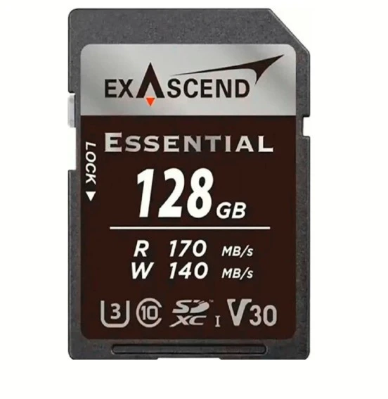 Exascend 128GB Essential UHS-II SDXC V30 Hafıza Kartı ürün görseli 1