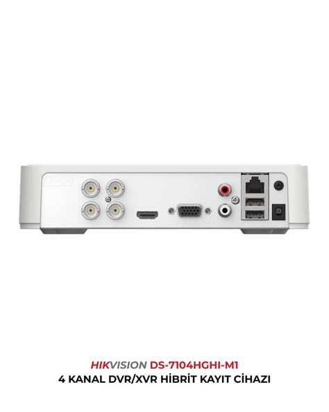 Hikvision DS-7104HGHI-M1 4 Kanal 1080p Lite DVR İnsan Araç Algılama ürün görseli 1
