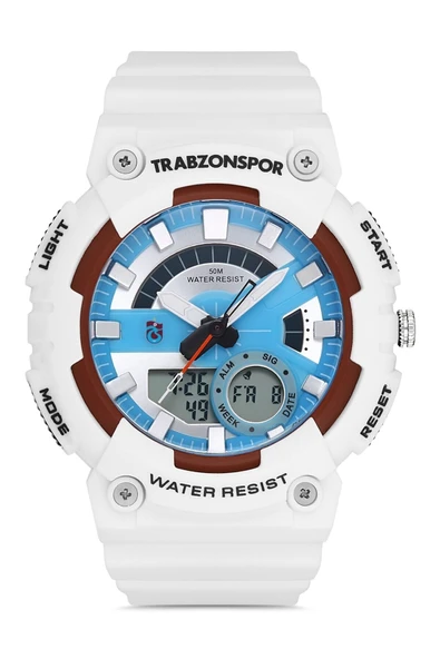 Trabzonspor DİJİTAL - ANALOG SAAT TS867D-17WS RESMİ LİSANSLI  Beyaz ürün görseli 1