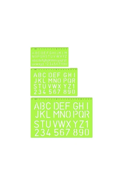 Yazı-harf Şablonu Büyük Harf 20 Mm. 02260 ürün görseli 1