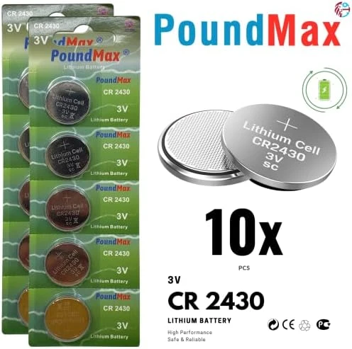 PoundMax10 Adet 2430 CR2430 DL2430 3V Lityum Madeni Para Pilleri ürün görseli 1