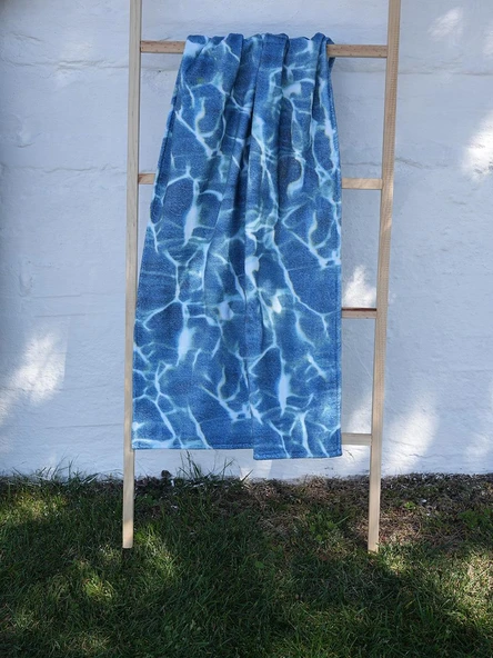 Kadife 70x140 cm Unisex Renkli Desenli Plaj Havlusu Baveno ürün görseli 1