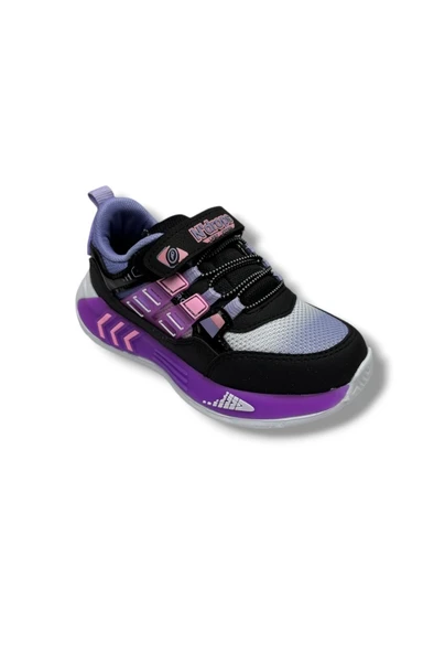 Ndrops 028-26 Anorak Anatomik Çocuk Sneaker Siyah Lila 31-35 ürün görseli 1
