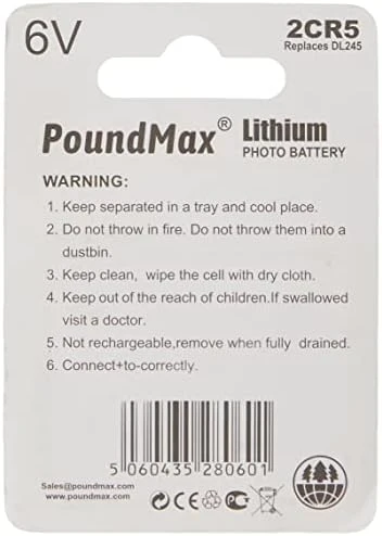 PoundMax® MP061 Pil 2CR5, Adet: 1 - Resim 4