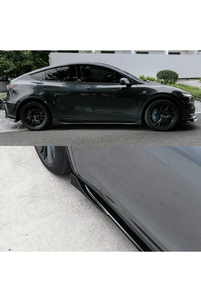 Red Lion parts Tesla Model Y Juniper (2025+) Uyumlu Yan Maşpiyer Seti Parlak Siyah ürün görseli 1