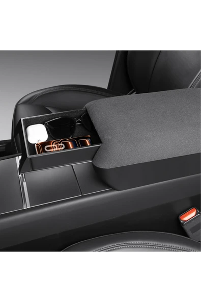 Red Lion parts Tesla Model Y Juniper (2025+) Uyumlu Ergonomik Kol Dayama Yükseltici ve Gizli Saklama Kutusu ürün görseli 1