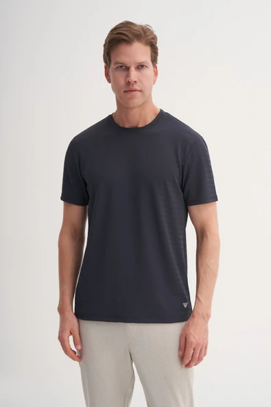 Cazador Bisiklet Yaka Erkek Antrasit T-shirt 40470 ürün görseli 1