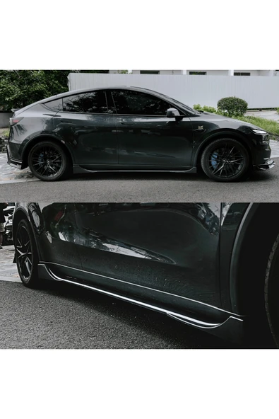 Red Lion parts Tesla Model Y Juniper (2025+) Uyumlu Yan Maşpiyer Seti Mat Carbon Fiber Görünüm ürün görseli 1