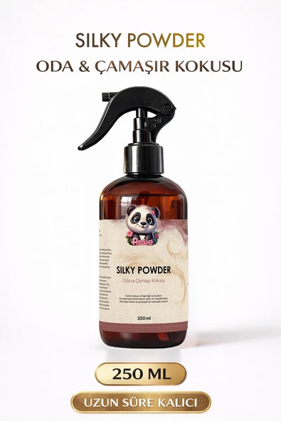 Rosie Silky Powder 250 ml Sprey Ortam ve Kumaş Kokusu, Bebek Pudrası Kokulu Ev ve Tekstil Parfümü ürün görseli 1