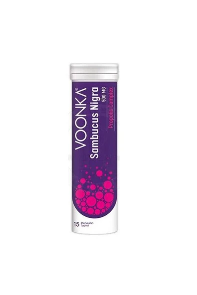 Voonka Sambucus Nigra Propolis Complex 15 Efervesan Tablet ürün görseli 1