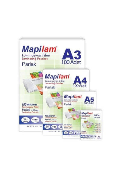 Mapi 150 Mic. A4 Laminasyon 100'Lü 1021504 ürün görseli 1