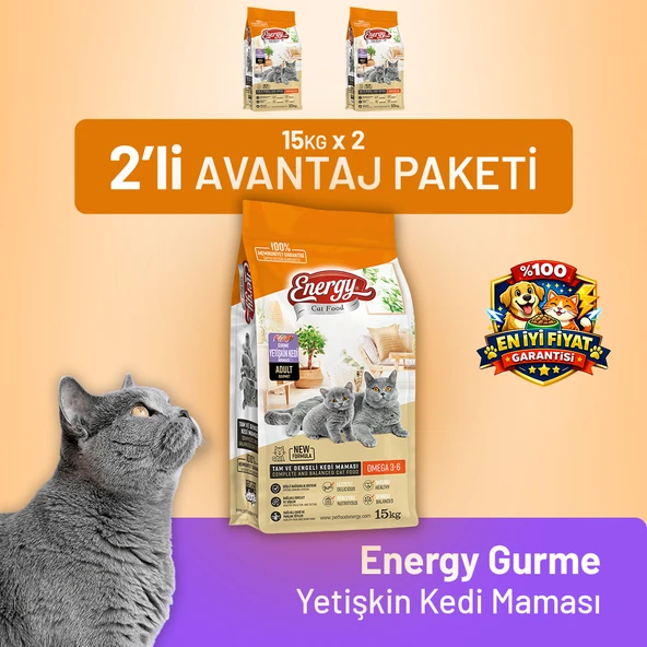 Gurme Yetişkin Kedi Maması 15 kg - 2 Adet ürün görseli 1