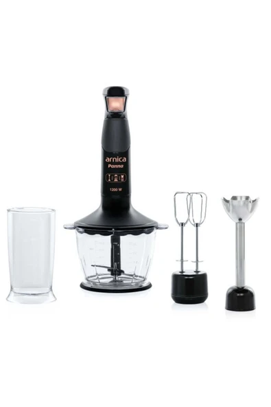 Arnica Panna El Blender Seti Siyah GH21560 ürün görseli 1