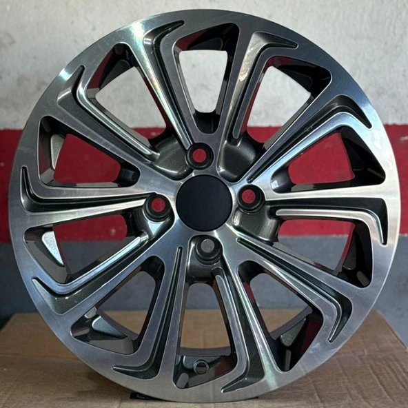 4*100*15*6.5 ET35 CH67.1 GUN METAL DİAMOND TEK JANT ürün görseli 1