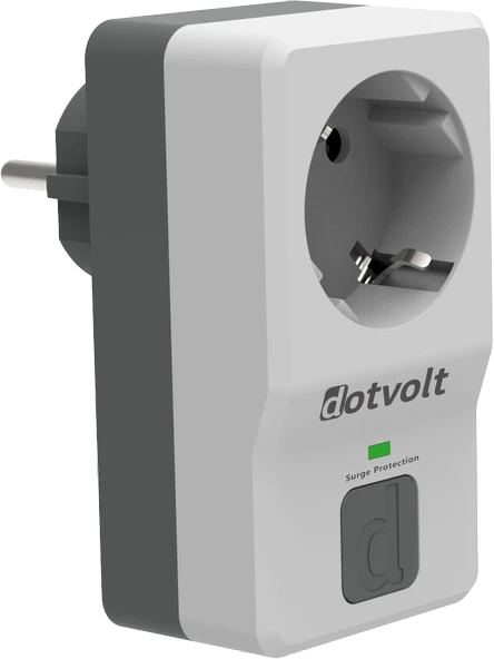 Dotvolt Tekli Akım Korumalı Priz Beyaz Anahtarlı Surge Hunter 1050 Joule ürün görseli 1