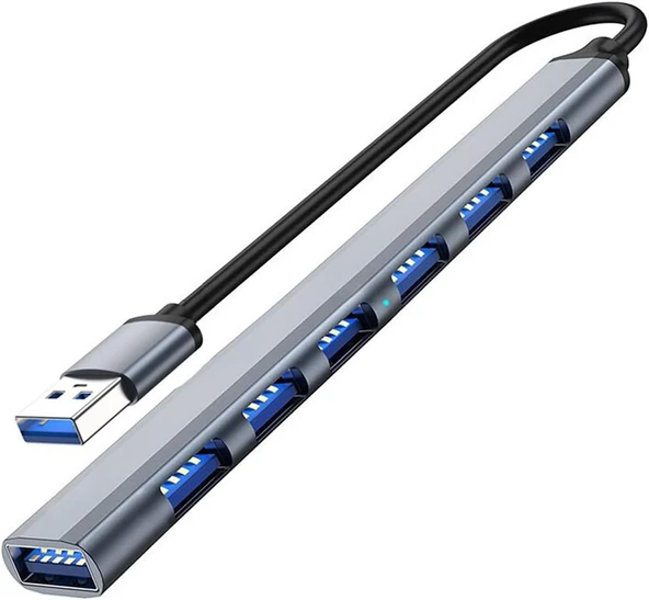 Plentiful 7 Port Çoklayıcı HUB USB 3.0 Alüminyum Slim ZR281 ürün görseli 1