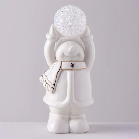 Linens Cute 9x7x16 Cm Led Dekor Beyaz ürün görseli 1