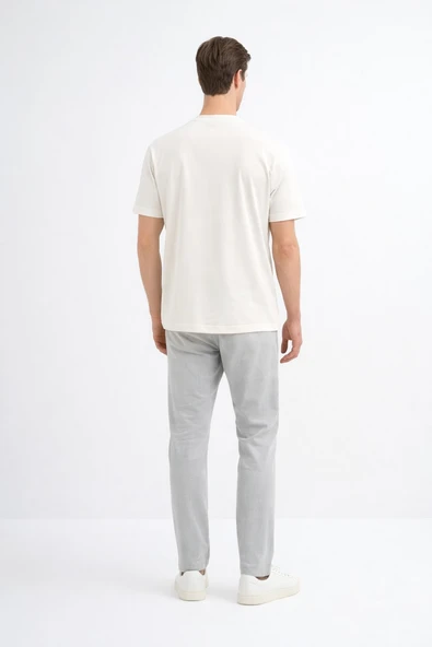 Cazador Erkek Modal Kumaş Basic Regular Fit 44105 Ekru - Resim 2