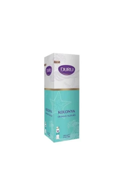 DURU OKYANUS ÇİÇEĞİ KOLONYA CAM ŞİŞE 200 ML ürün görseli 1
