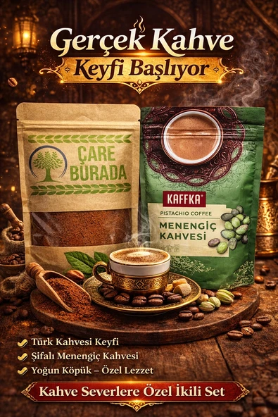 ÇareBurada 150 G Türk Kahvesi + Kaffka Menengiç Kahvesi 150 G ürün görseli 1