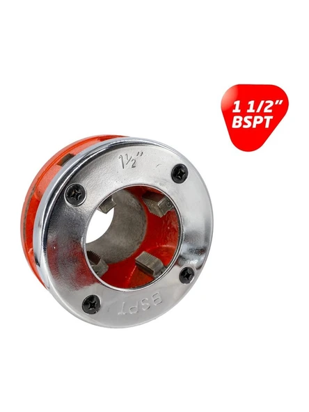 Euromax EMXWT1072 Manuel El Tipi Pafta Kafası 1 1/2" Sağ BSPT ürün görseli 1