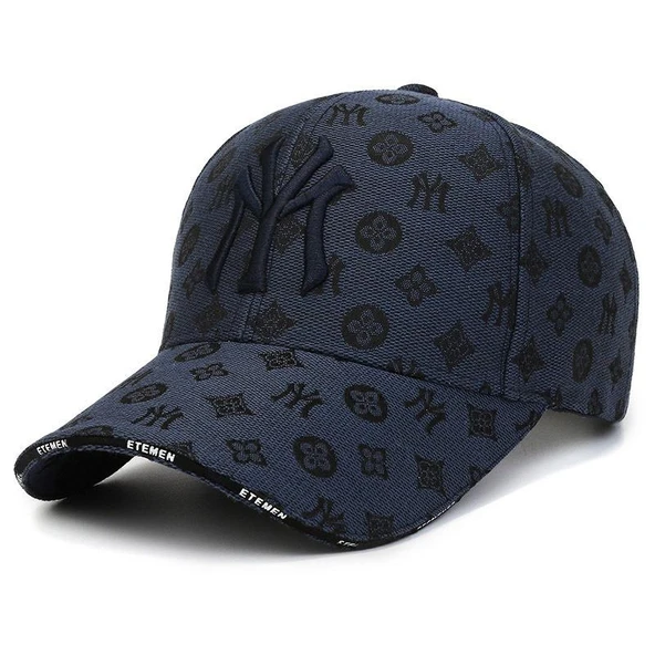 Valkyrie Desenli Nakışlı Erkek Şapka Ayarlanabilir Unisex Baseball Cap Günlük Spor Şapka Lacivert ürün görseli 1