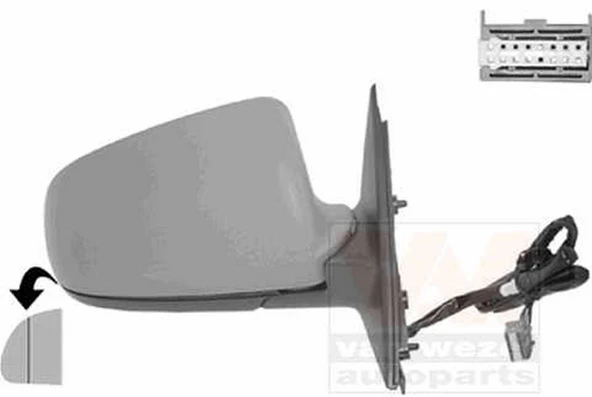 Audi A3 - A4 - A6 2001-2004 Volkswagen Ayna Camı Sağ Vm 009Ghr (Oem No:8E0857536E) ürün görseli 1