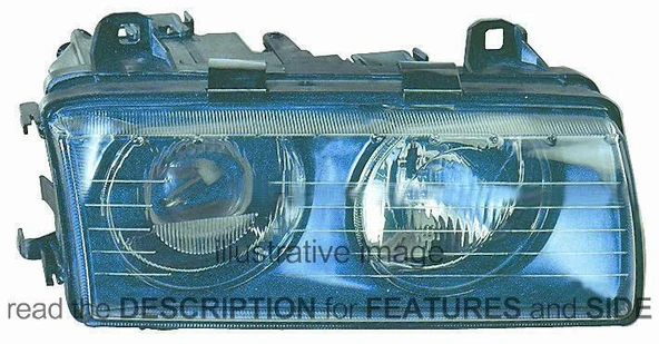 Bmw 3 Serisi 1995-1999 Far Sol Beneklı (Oem No: 63128363495) ürün görseli 1