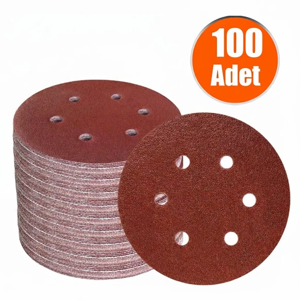 230mm. 100 KUM 8 DELİK ALÇI - ZÜRAFA CIRT ZIMPARA NK 100 ADET ürün görseli 1