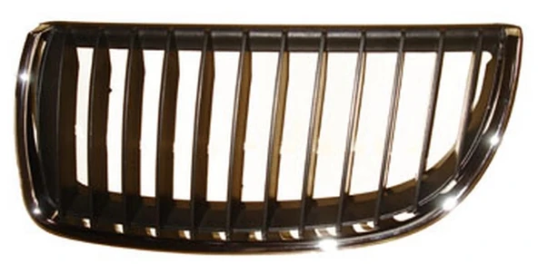Bmw 3 Serisi 2005-2009 Ön Panjur Sol Nikelajlı - Siyah (Tüv)(Tyg) (Adet) (Oem No:51137120009) ürün görseli 1