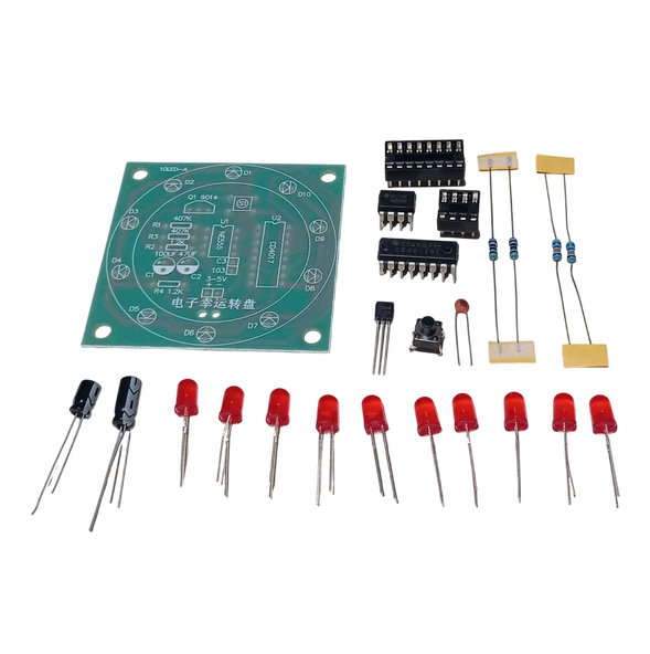 DC 3-5V Rulet Dairesel Sırayla Yanan Led Kendin Yap Hobi Devresi DIY Lehimleme Kiti Demonte(Montesiz) ürün görseli 1