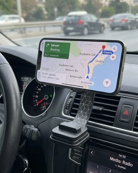 Dashboard Manyetik Telefon Tutucu Ayarlanabilir Telefon Standı ürün görseli 1