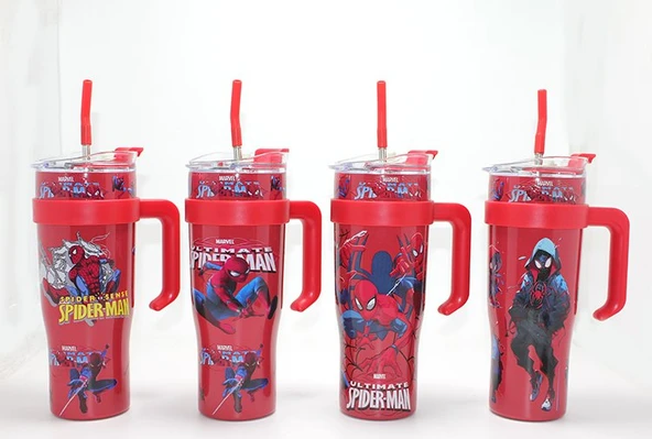 Spiderman Pipetli Termos Suluk ürün görseli 1