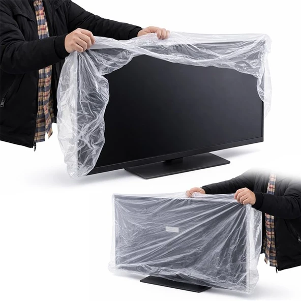 Weko WK-23096 65 Inç TV Monitör Toz Nem Önleyici Şeffaf Ekran Koruma Poşeti ürün görseli 1